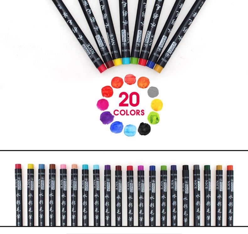 790x744 Bianyo Colors Brush Pen Sketch Drawing Watercolor Marker Set