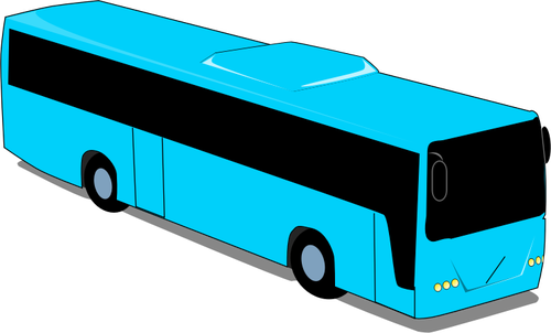 500x302 Blue Bus Drawing