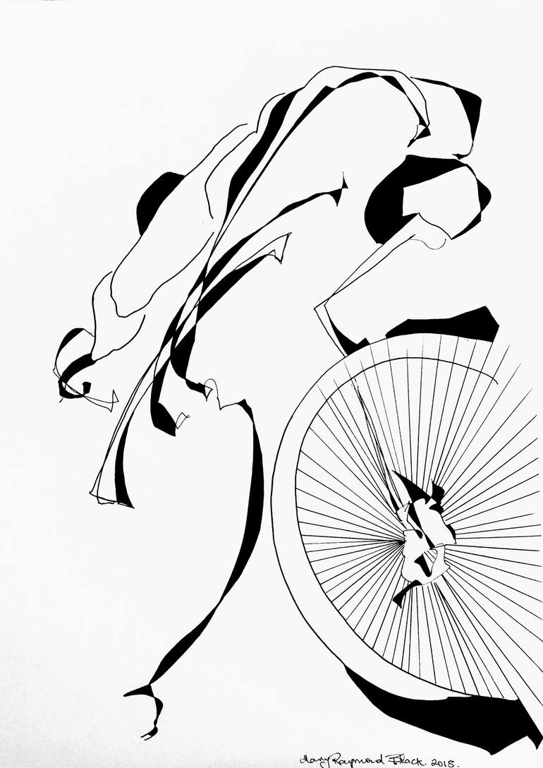 770x1088 Tour De France Drawing
