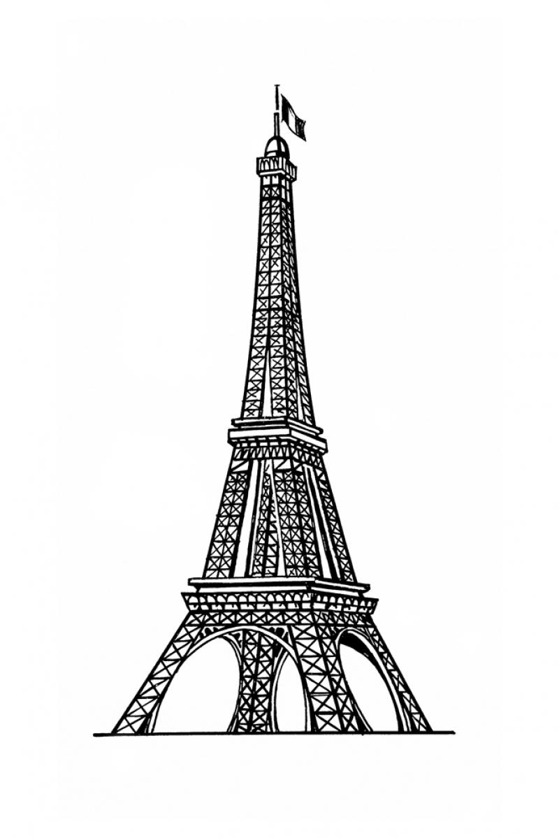 Tour Eiffel Drawing | Free download on ClipArtMag