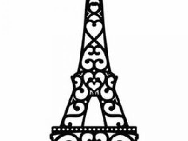 640x480 Drawn Eiffel Tower