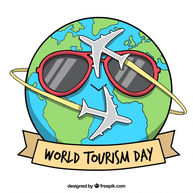 626x626 Funny Planet Earth For The World Tourism Day Vector Free Download