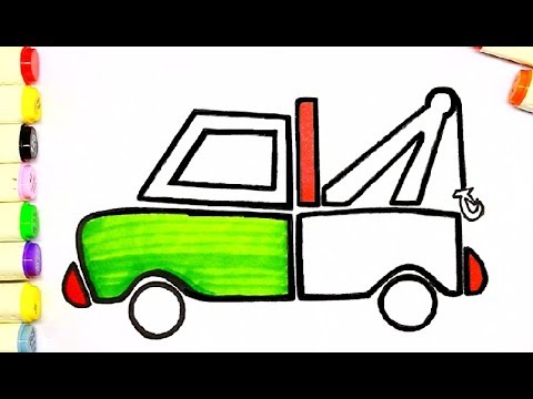 480x360 how to draw a tow truck tow truck coloring book for children