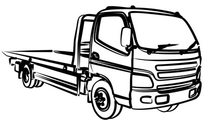 409x240 Sketch Of A Big City Tow Truck