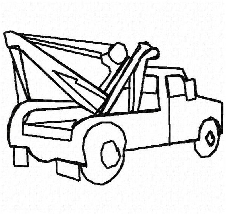 794x754 Tow Truck Embroidery Design Instant Download Etsy