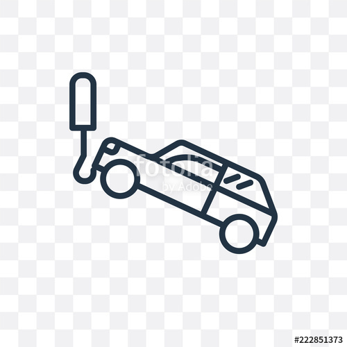 500x500 Tow Truck Icon Isolated On Transparent Background Simple