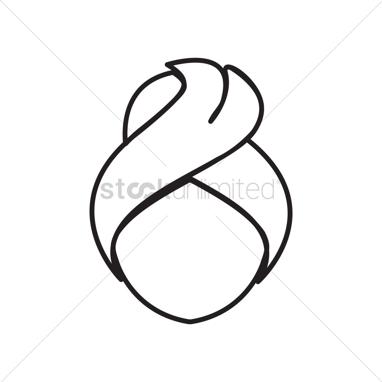 1300x1300 Free Woman With Towel On Head Vector Image