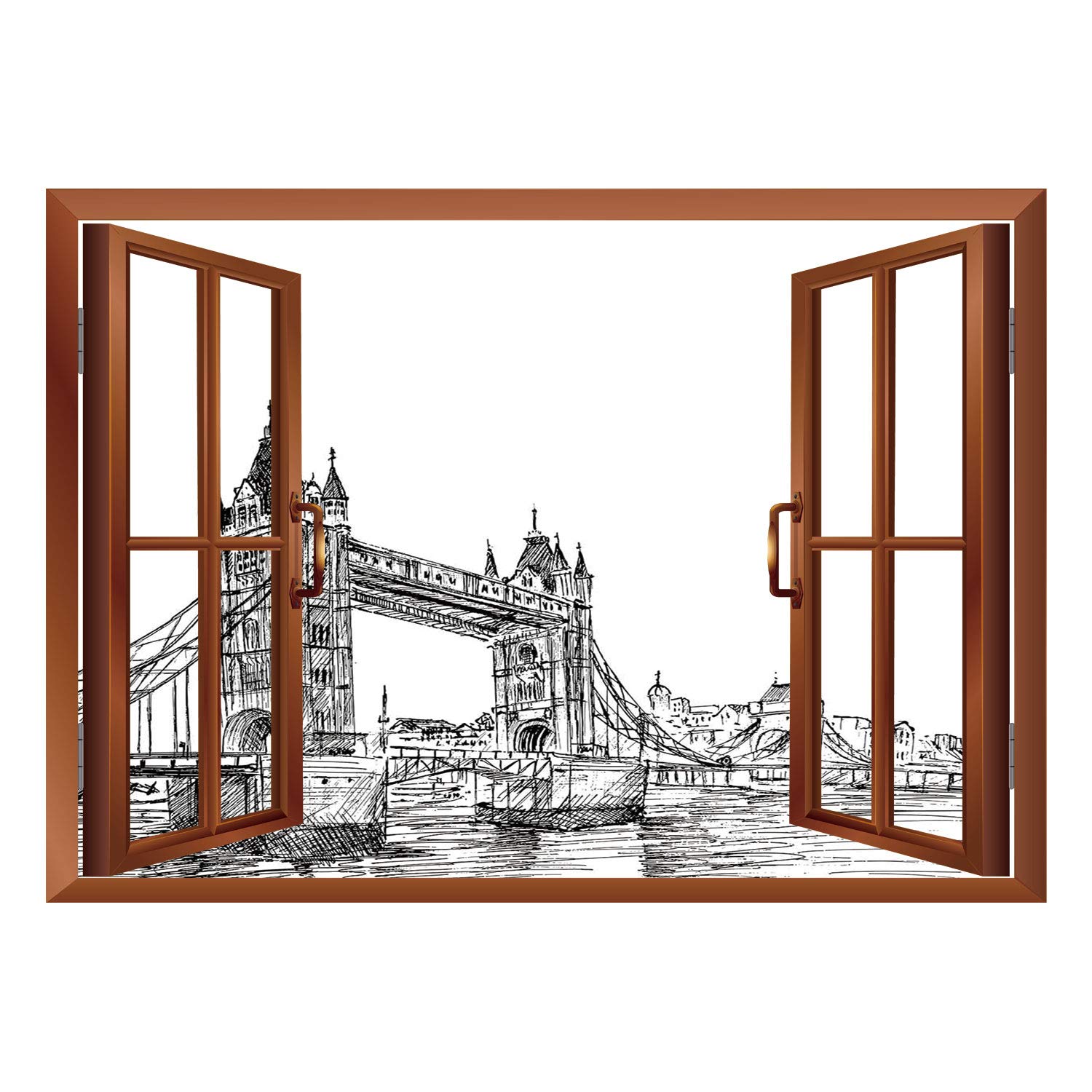 1500x1500 scocici removable wall stickerwall muralvintage,old