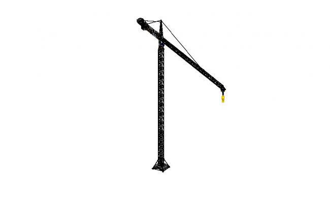 650x400 tower crane liebherr model cad drawing details skp