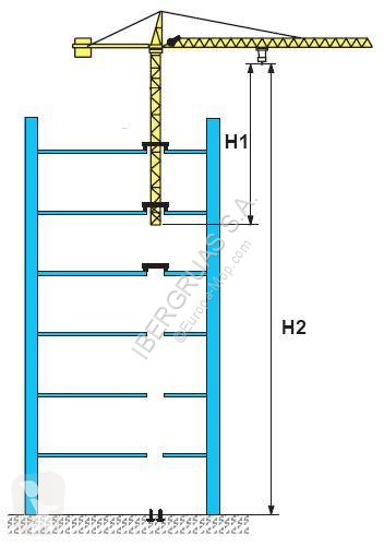 352x501 Tower Crane Used Potain Internal Climbing Crane