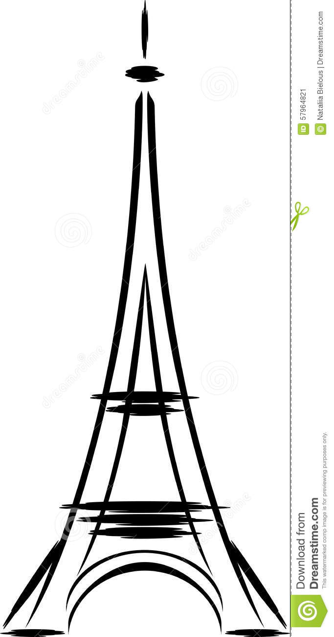 683x1300 Eiffel Tower Abstract Drawing