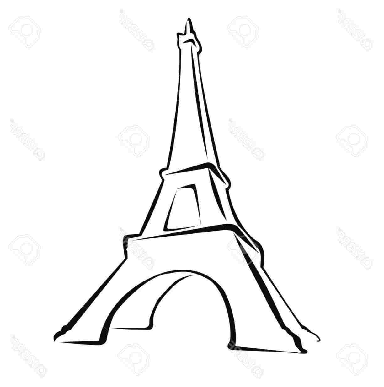 1224x1232 Drawing Fancy Eiffel Tower
