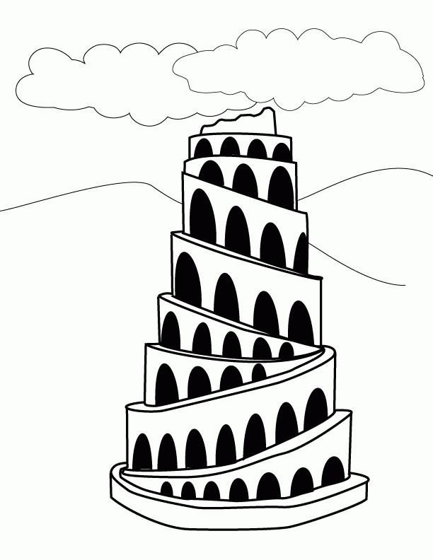 612x792 Tower Of Babel Tower Of Babel Drawings