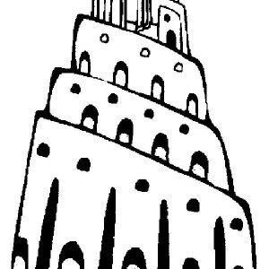 300x300 Tower Of Babel Coloring Pages Tower Of Babel Coloring