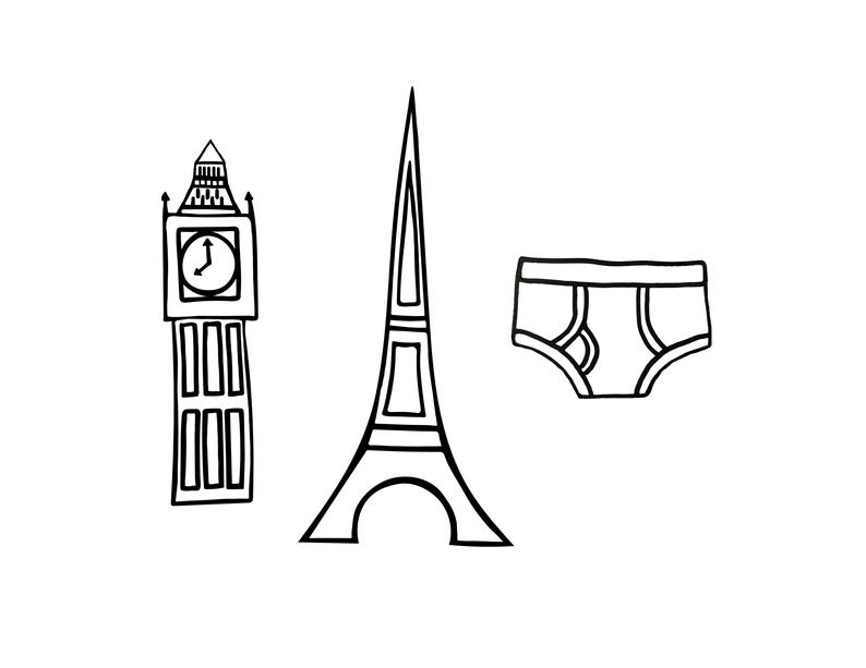 794x613 London France Underpants Etsy