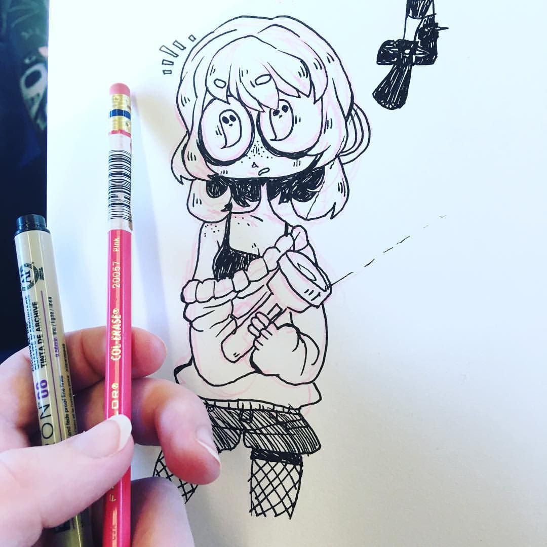 1080x1080 Doodling On The Train To San Francisco She's A Paranormal