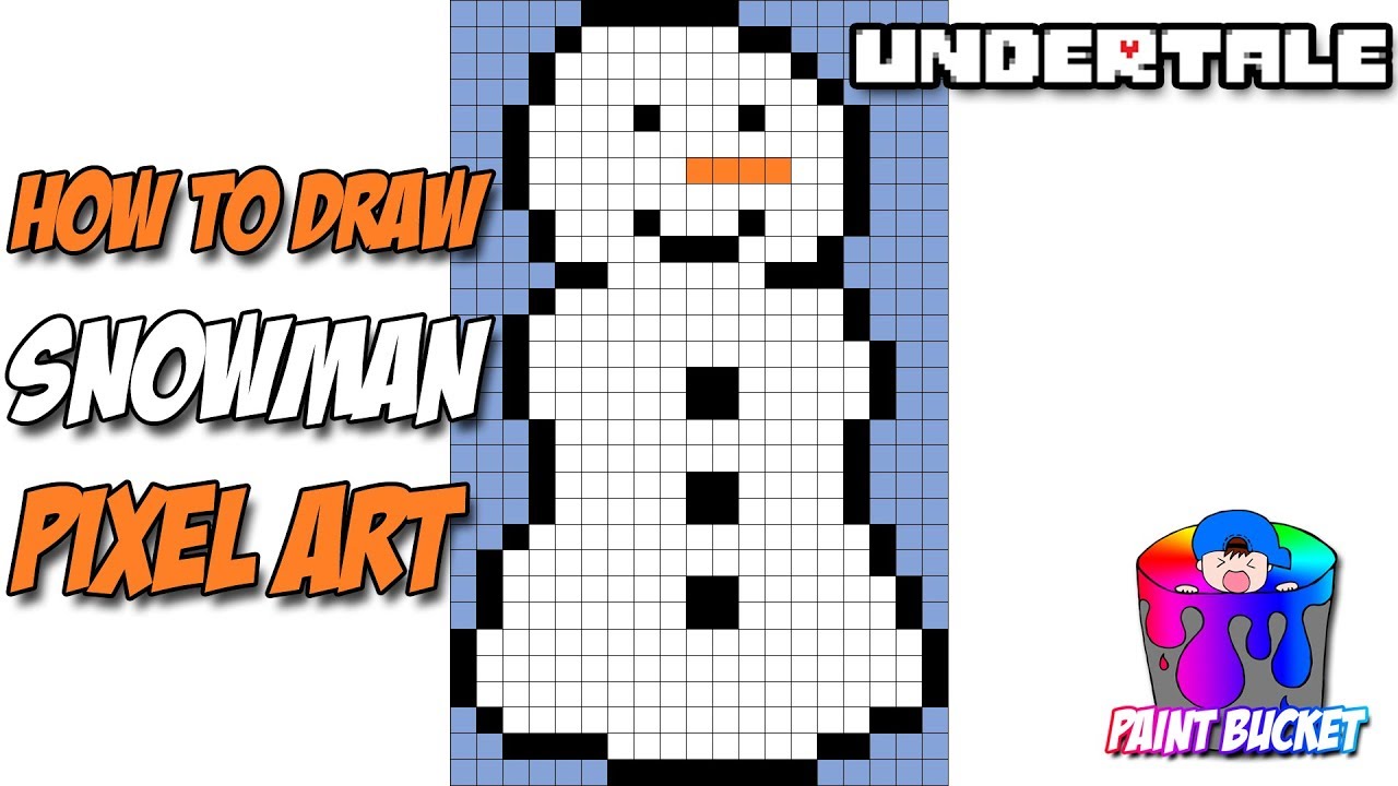 1280x720 How To Draw Snowman From Undertale