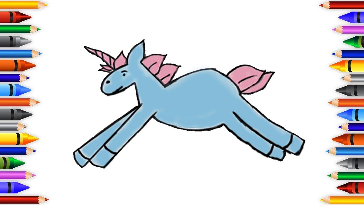 1280x720 How To Draw Unicorn Drawing And Coloring Lessons Drawing