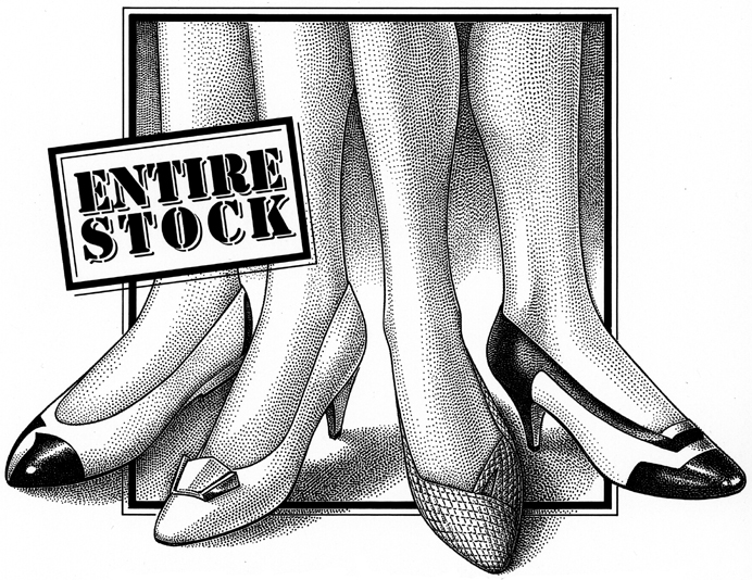 692x534 Product Illustrations For Shoe Town