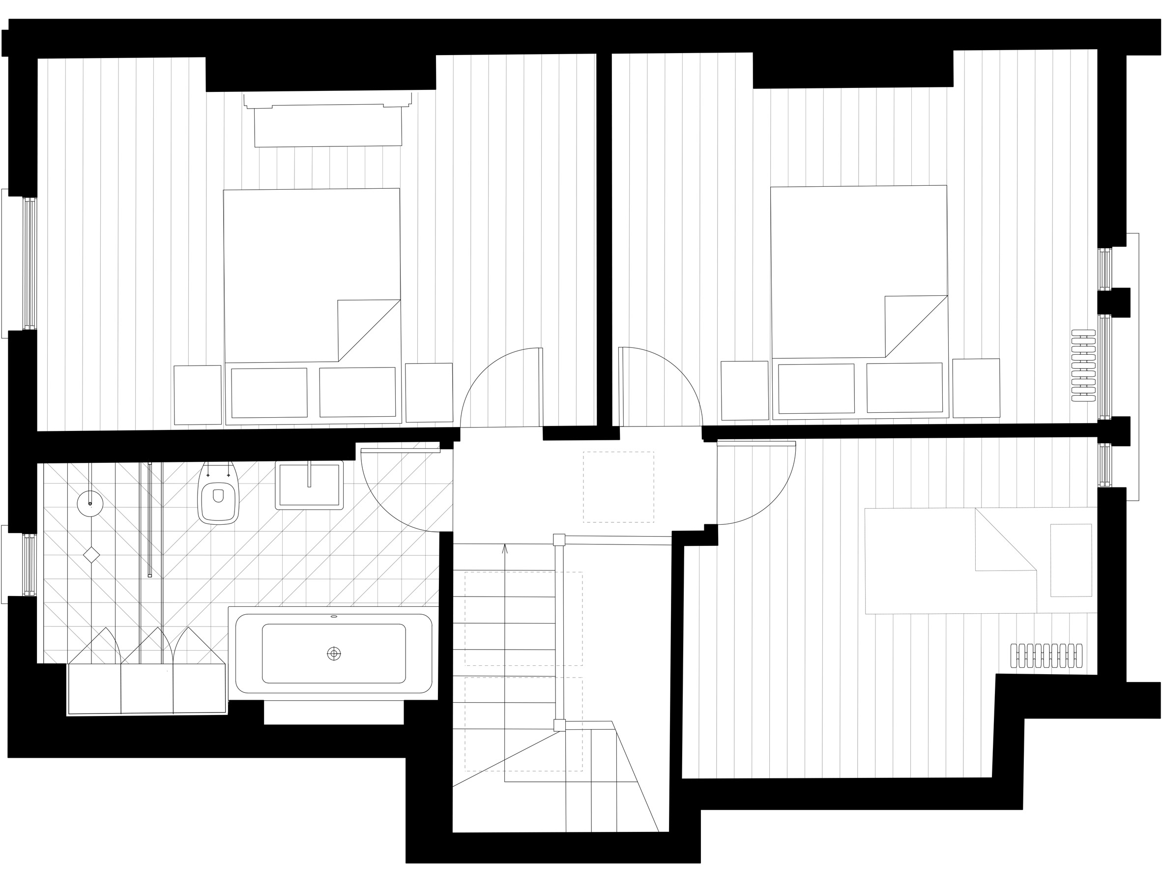 2364x1801 london townhouse updated with pared back materials and patterns