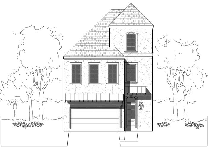 700x497 new townhomes plans, townhouse development design, brownstones