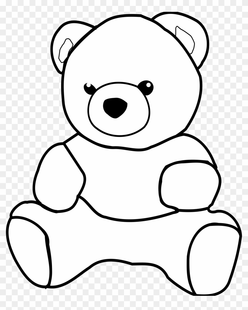 840x1050 On Teddy Bear Outline Drawing Bears Picnic Clip Art Clipart Free