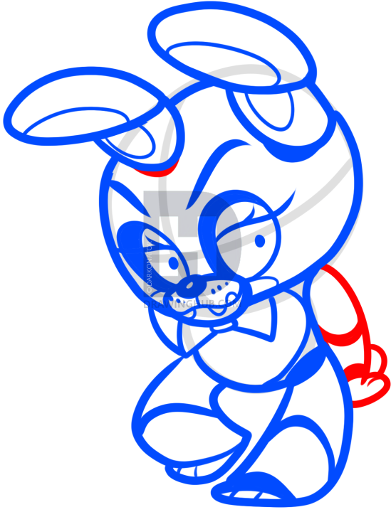 549x720 how to draw chibi toy bonnie, five nights at freddys, step