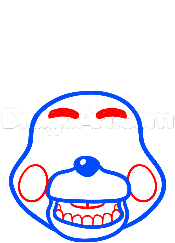 695x963 How To Draw Toy Bonnie From Five Nights