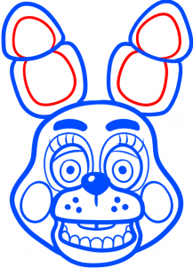 217x302 How To Draw Toy Bonnie From Five Nights