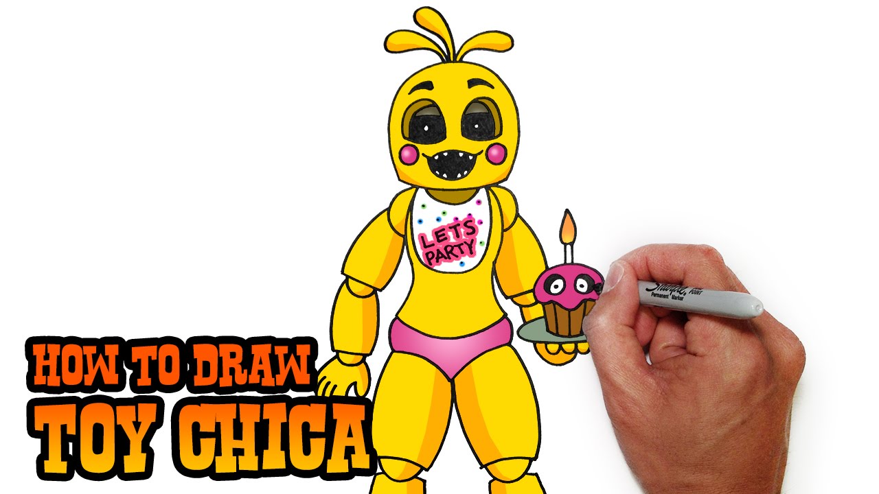 1280x720 How To Draw Toy Chica Fnaf Video Lesson