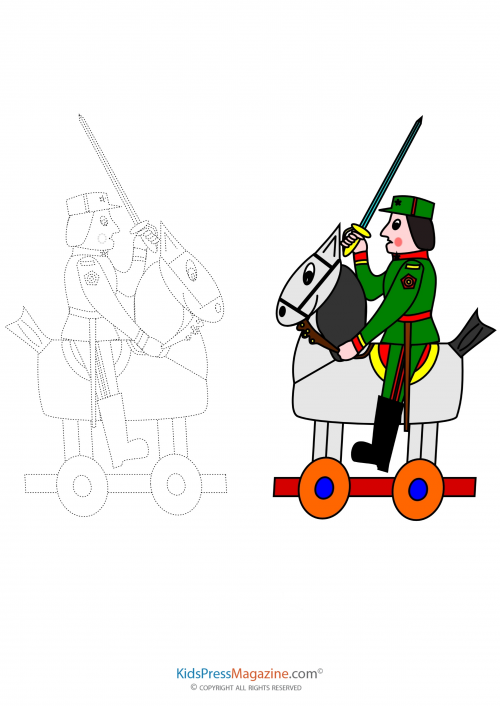 500x706 Match Up Coloring Pages Toy Soldier