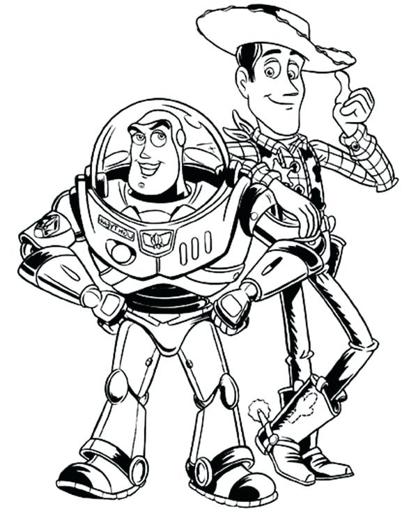 600x756 Buzz And Woody Coloring Pages Free Coloring Library Toy Story