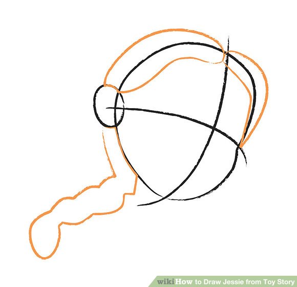580x560 How To Draw Jessie From Toy Story Steps