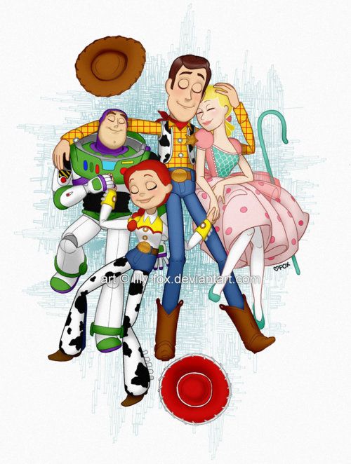 500x662 Woody, Bo Peep, Jessie And Buzz
