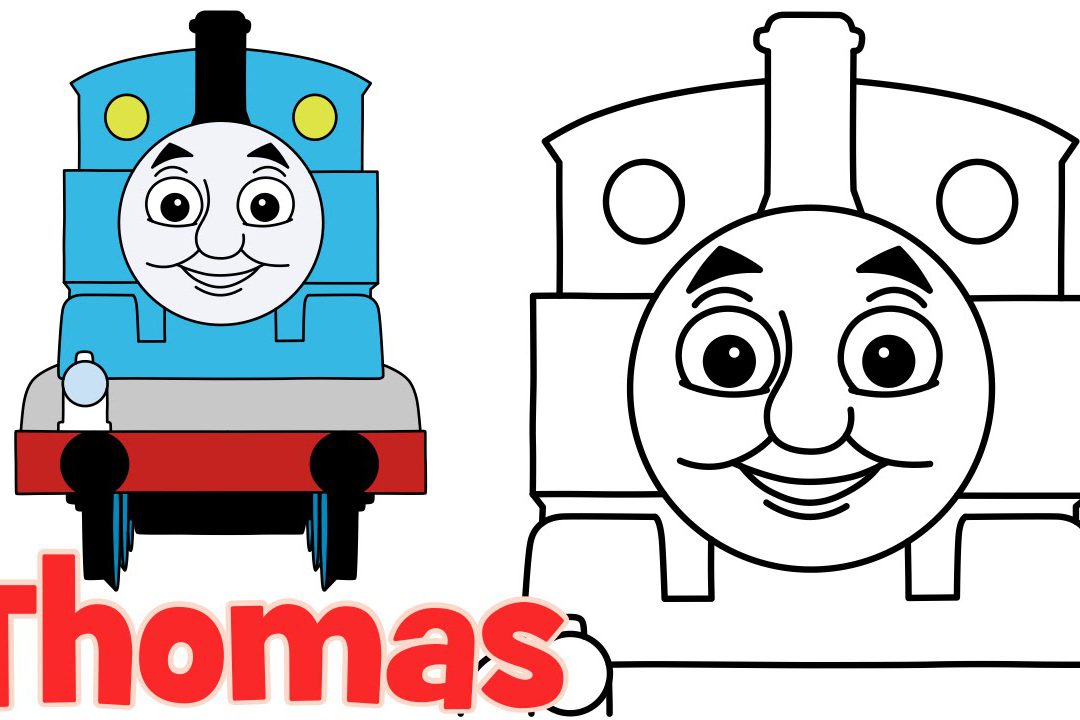 1080x720 How To Draw Thomas The Tank Engine Easy Train Percy From Aquadraw