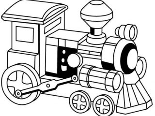 320x240 Train To Color Trains Drawing