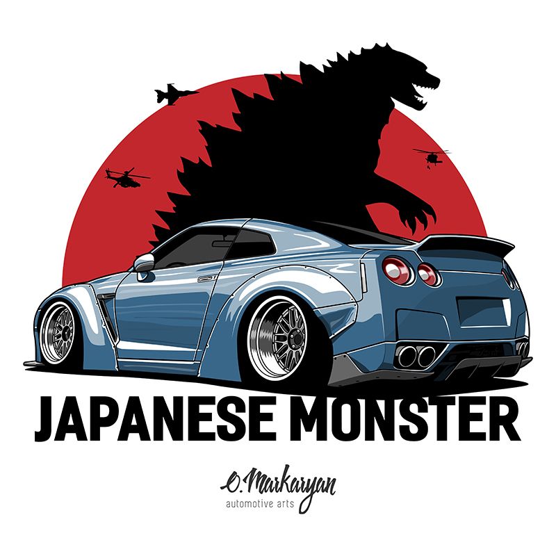 800x800 nissan gtr vector print on behance tuner scene cars, nissan