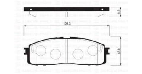 480x250 Remsa E Rear Disc Brake Pads