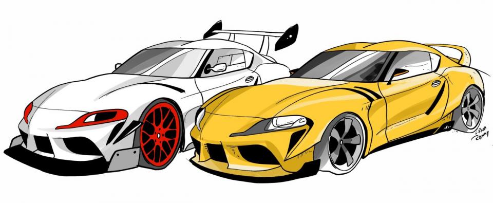 Toyota supra art