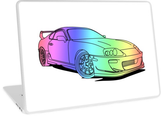 558x400 Toyota Supra Laptop Skins