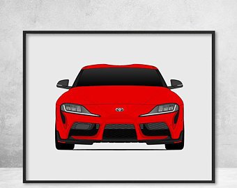 340x270 Toyota Supra Art Etsy