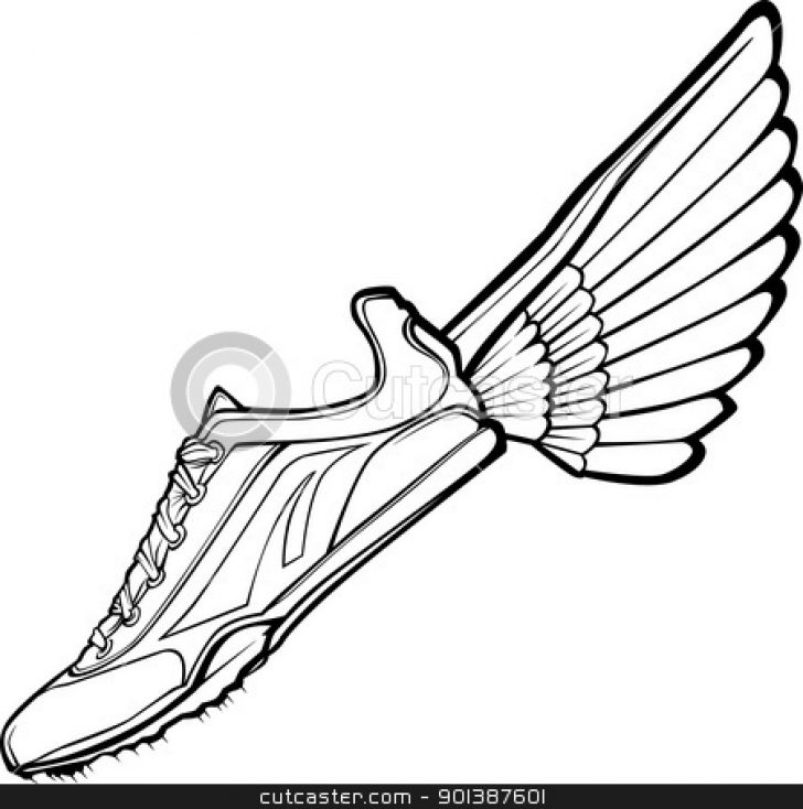 728x734 Track And Field Shoe With Wings