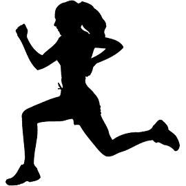 270x270 Girls Running Track Clipart
