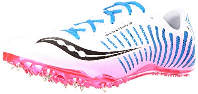 395x188 Saucony Women's Showdown Track Shoe, Whitepink