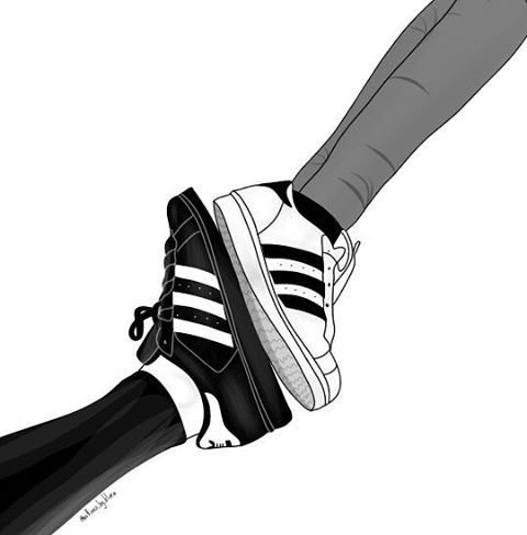 480x488 adidas in adidas shoes tumblr girl drawing, tumblr