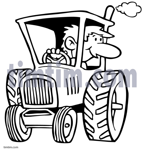 571x592 Tractor Drawing Cartoon For Free Download