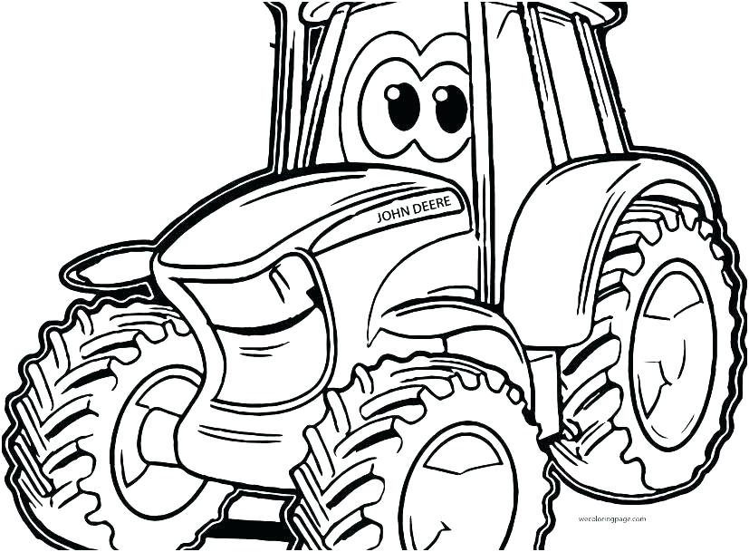 827x609 Tractor Coloring Pages Printable Printable Coloring Pages