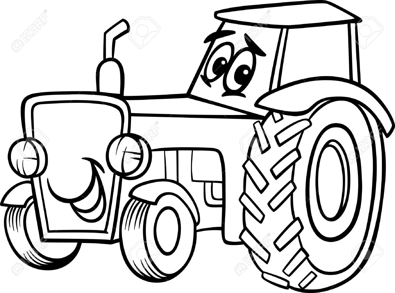 1300x963 Fantastic Tractor Drawing For Kids Photos