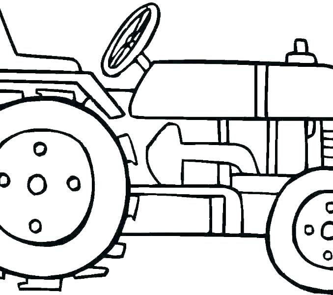 678x600 Tractor Coloring Pages Modern