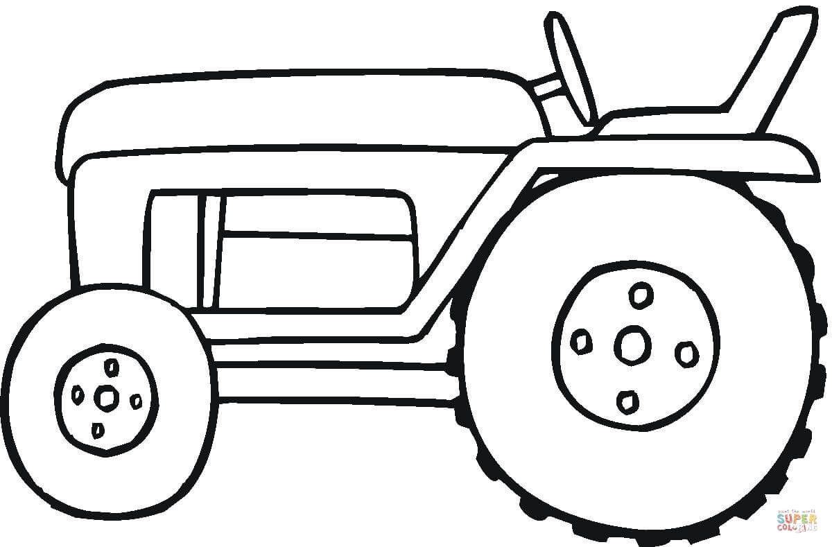 1200x789 Tractor Drawing Free Download